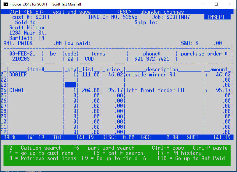 sales order image